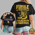 Minnesota Vikings Female Veterans “No Less Dangerous” NFL Women's T Shirt - Limotees LLC