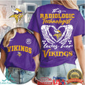 Minnesota Vikings Football This Radiologic Technologist Loves Her Vikings Women Fans Retro T Shirt