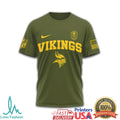 Minnesota Vikings Green Berets Special Forces Military Olive T Shirt - Limotees LLC
