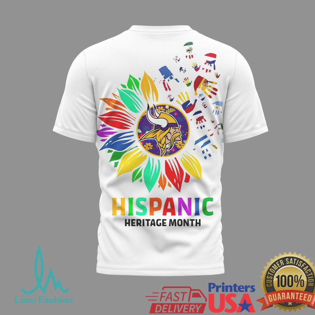 Minnesota Vikings Hispanic Heritage Month Viking Pride T Shirt - Limotees LLC