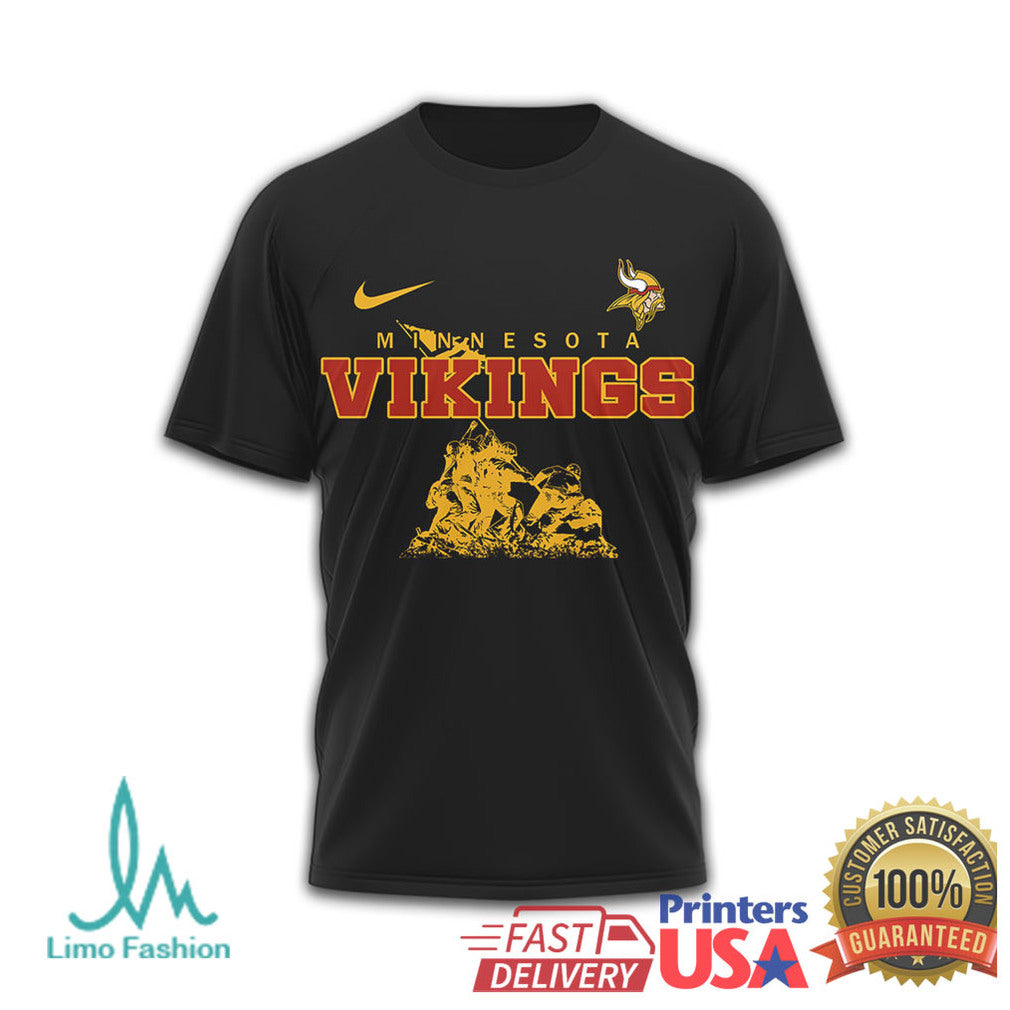 Minnesota Vikings Marine Veteran “Being A Marine Is A Choice” T Shirt - Limotees LLC