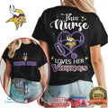 Minnesota Vikings Nurse This Nurse Loves Her Vikings Shirt - Limotees LLC