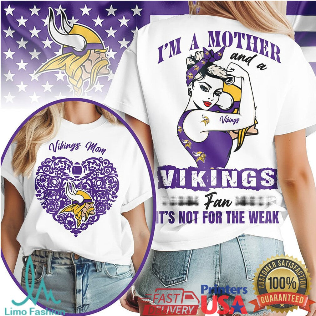 Minnesota Vikings Official NFL I Am A Mother 3D Shirt - Limotees LLC