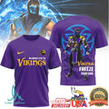 Minnesota Vikings Official NFL Sub Zero 3D Shirt - Limotees LLC