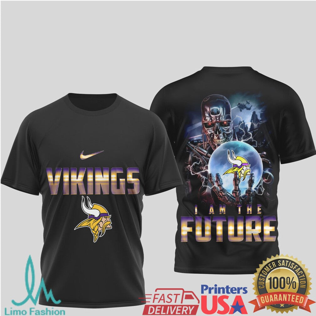 Minnesota Vikings Terminator I Am The Future Norse Theme T Shirt - Limotees LLC