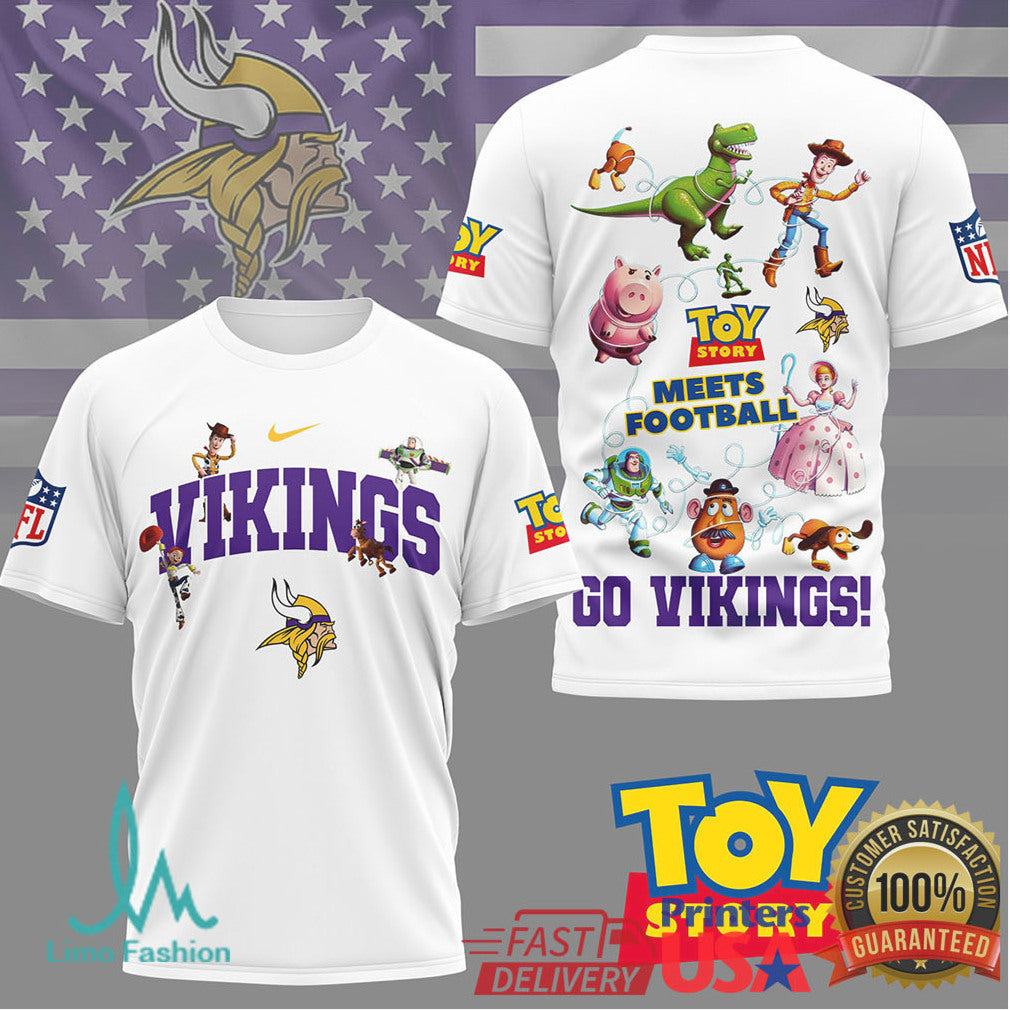 Minnesota Vikings Toy Story Meets Football Fan T Shirt - Limotees LLC
