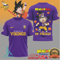 Minnesota Vikings x Dragon Ball Goku Football Mashup T Shirt - Limotees LLC
