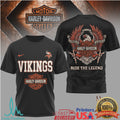 Minnesota Vikings x Harley Davidson Ride The Legend Eagle T Shirt - Limotees LLC