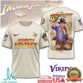 Minnesota Vikings x Indiana Jones Raiders of the Lost Yard T Shirt - Limotees LLC