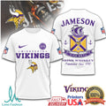 Minnesota Vikings x Jameson Irish Whiskey Sine Metu NFL T Shirt - Limotees LLC