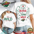Minnesota Wild Nurse T Shirt Just A Nurse Who Loves Wild Hockey - Limotees LLC