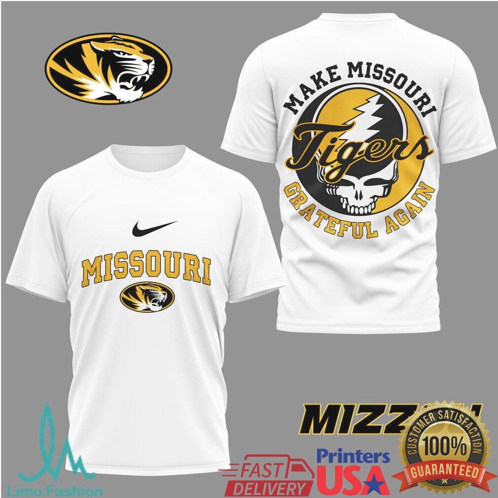 Mizzou Tigers “Make Missouri Grateful Again” Steal Your Face Fan Shirt - Limotees LLC