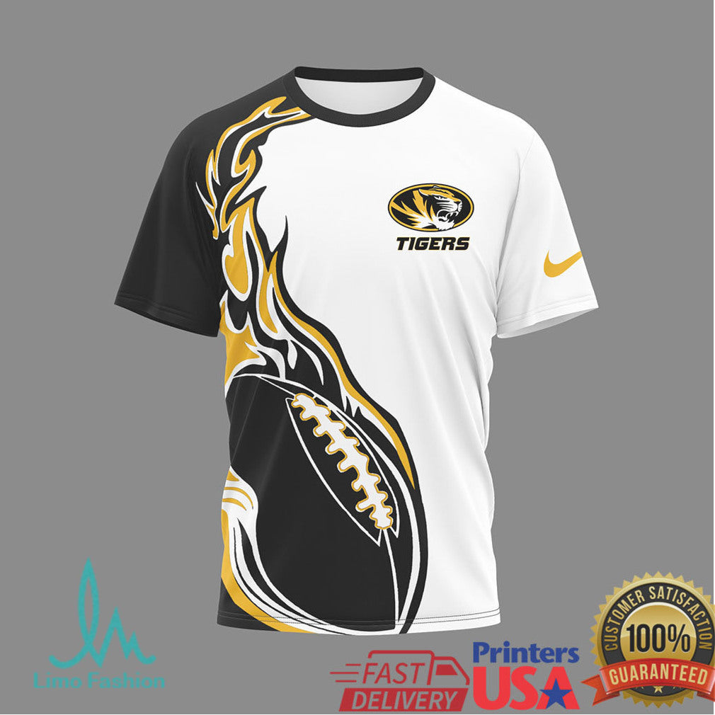 Mizzou Tigers “They Not Like Us” Mascot Dual Tone Football T Shirt - Limotees LLC