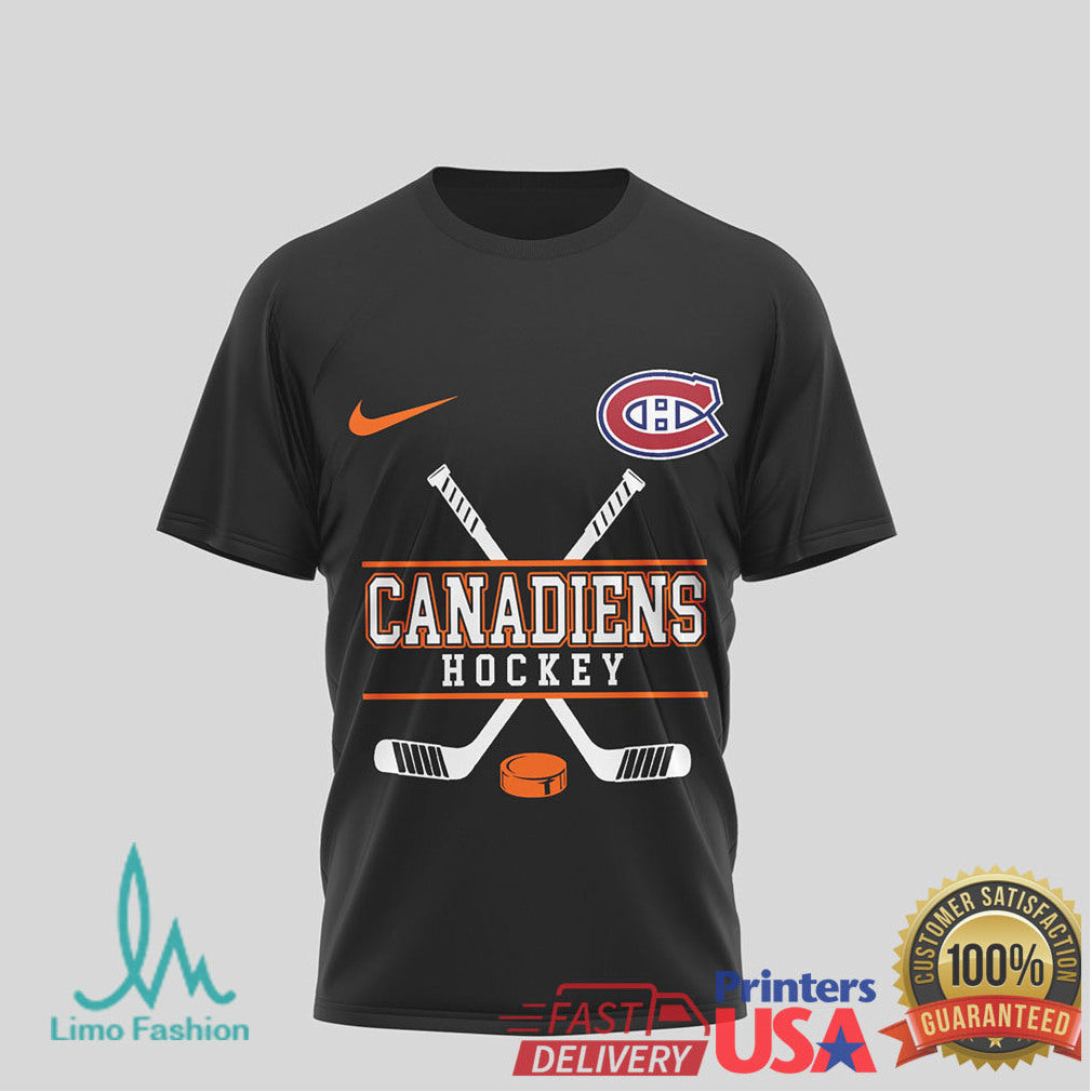 Montreal Canadiens Hockey x Harley Davidson Skull Wing Biker T Shirt - Limotees LLC