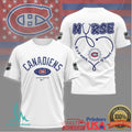 Montreal Canadiens Nurse Shirt Habs Hockey Fan Nursing Gift T Shirt - Limotees LLC