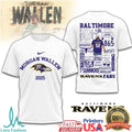 Morgan Wallen Baltimore Ravens 2025 Fan Tribute Graphic T Shirt - Limotees LLC