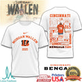 Morgan Wallen Cincinnati Bengals 2025 Tour T Shirt Who Dey Country Fan Gear - Limotees LLC