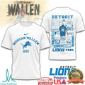 Morgan Wallen Detroit Lions 2025 Tour T Shirt One Night At A Time Detroit Merch
