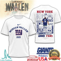 Morgan Wallen New York Giants 2025 Tour T Shirt Big Blue Country Fan Merchandise - Limotees LLC