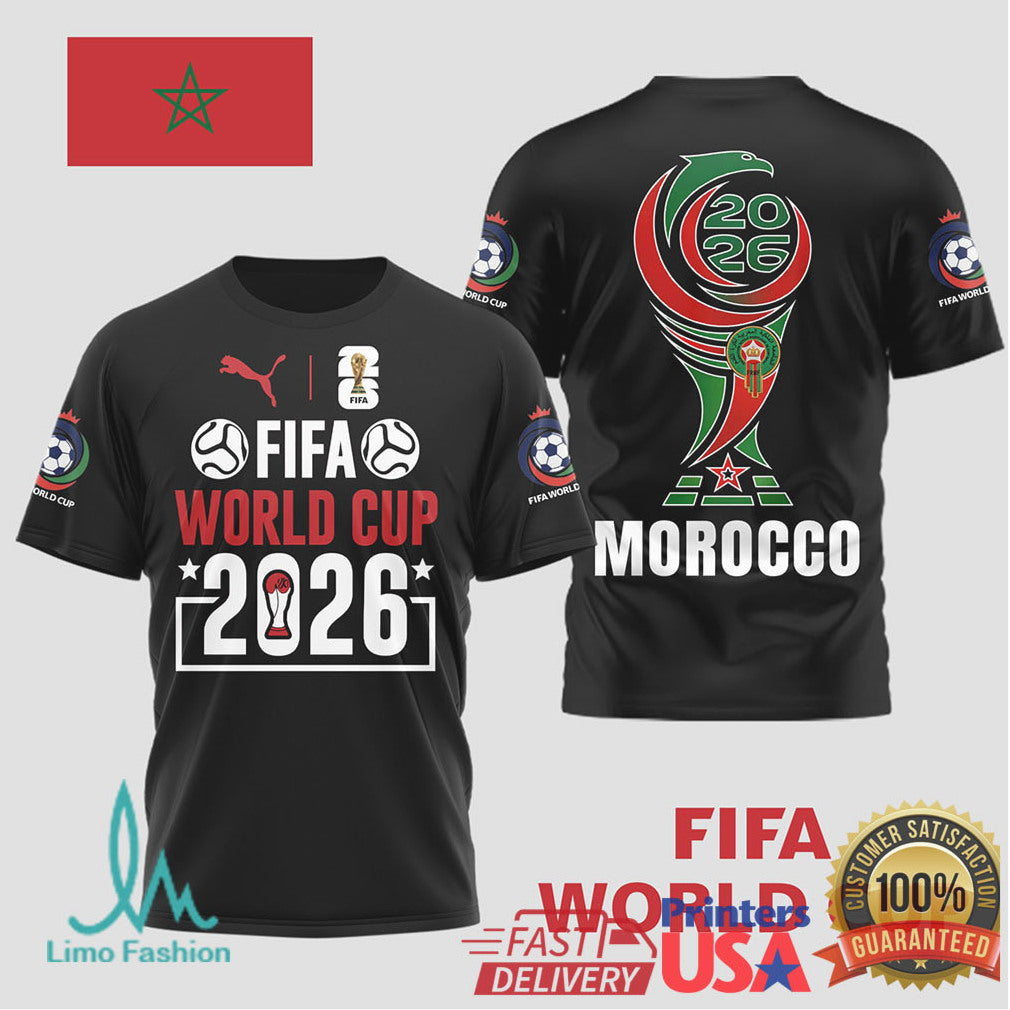 Morocco FIFA World Cup 2026 T Shirt Atlas Lions National Team Fan Jersey