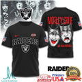 Mötley Crüe x Las Vegas Raiders NFL Drama Masks Black T Shirt - Limotees LLC