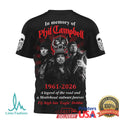 Motörhead In Memory of Phil Campbell 1961 2026 Tribute T Shirt - Limotees LLC