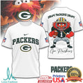 Muppets Animal Green Bay Packers Drum! Packers! Drum! NFL Graphic T Shirt - Limotees LLC