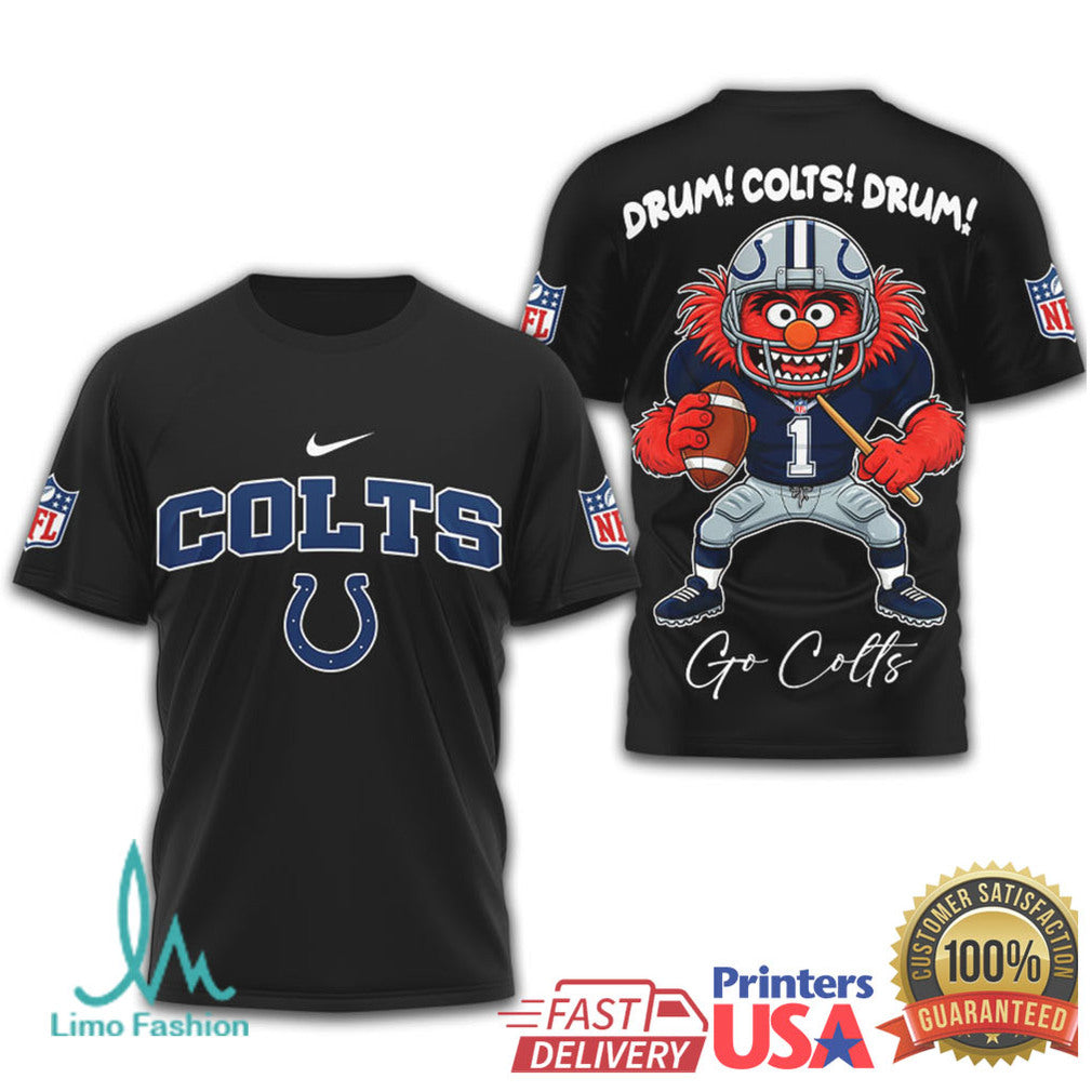 Muppets Animal Indianapolis Colts Drum Colts Drum NFL T Shirt - Limotees LLC