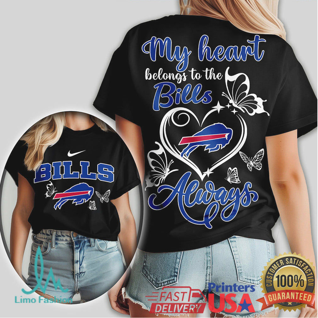 My Heart Belongs To The Buffalo Bills Always Fan T Shirt
