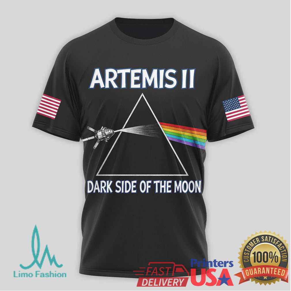 NASA Artemis II Dark Side of the Moon Snoopy Space Mission T Shirt - Limotees LLC