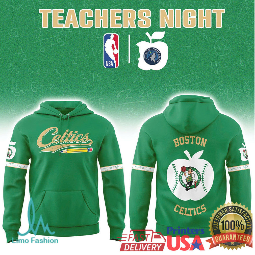 NBA Teachers Night Boston Celtics School Theme Jersey T Shirt - Limotees LLC