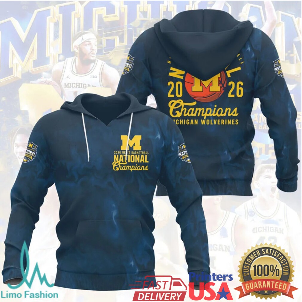 NCAA Michigan Wolverines 2026 Men's Basketball National Champions Fan Gear T Shirt