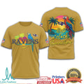 NFL Baltimore Ravens Margaritaville Tropical Parrot T Shirt It's 5 O'Clock Somewhere - Limotees LLC