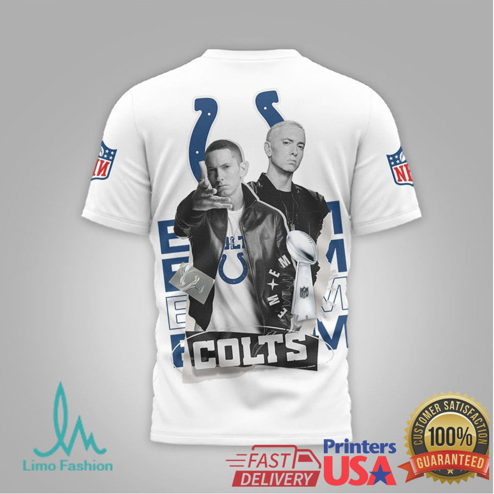 NFL Indianapolis Colts x Eminem Slim Shady Graphic T Shirt - Limotees LLC