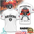 NFL Las Vegas Raiders Drum! Raiders! Drum! Animal Muppet T Shirt - Limotees LLC
