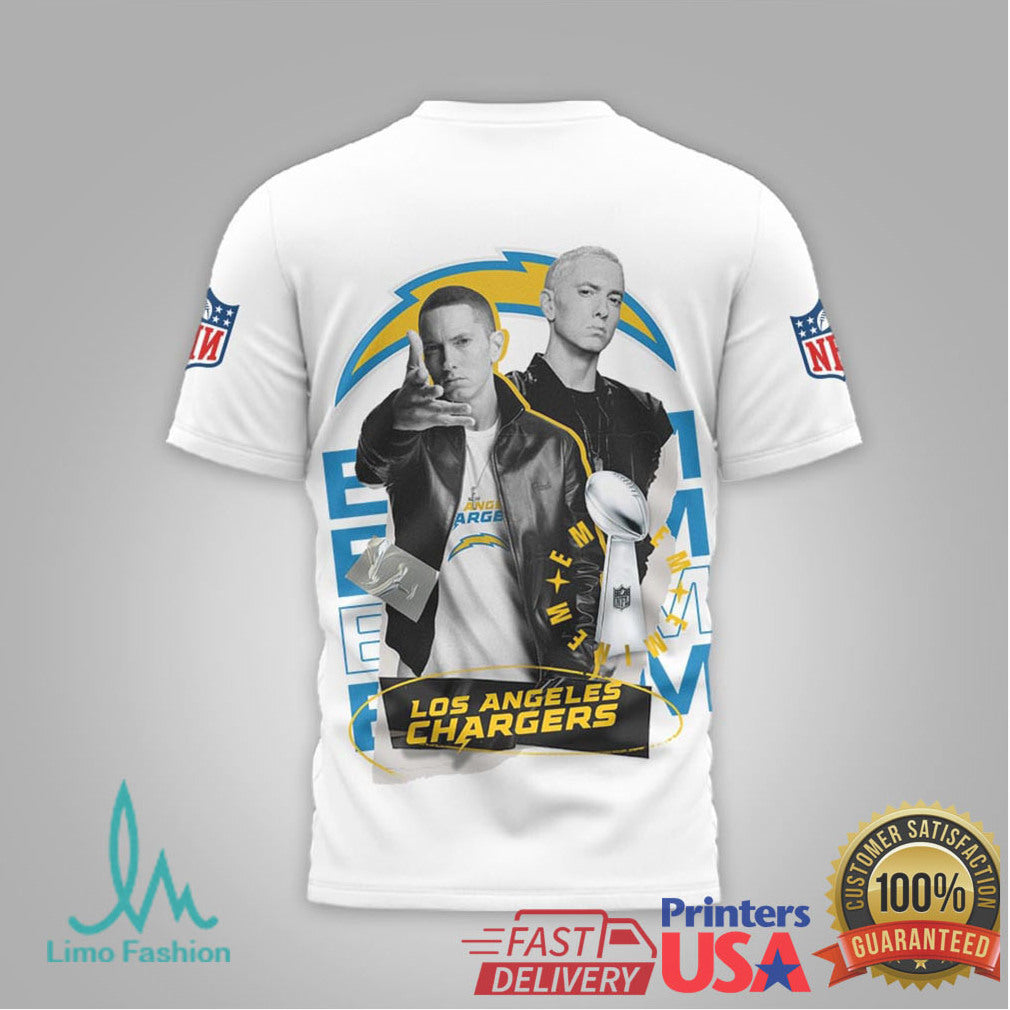 NFL Los Angeles Chargers x Eminem Real Slim Shady Tribute T Shirt - Limotees LLC
