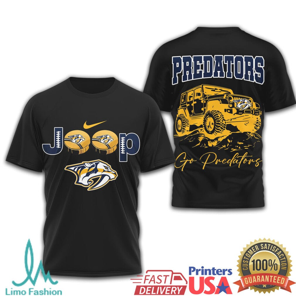 Nashville Predators Jeep Go Predators Hockey Fan Shirt - Limotees LLC