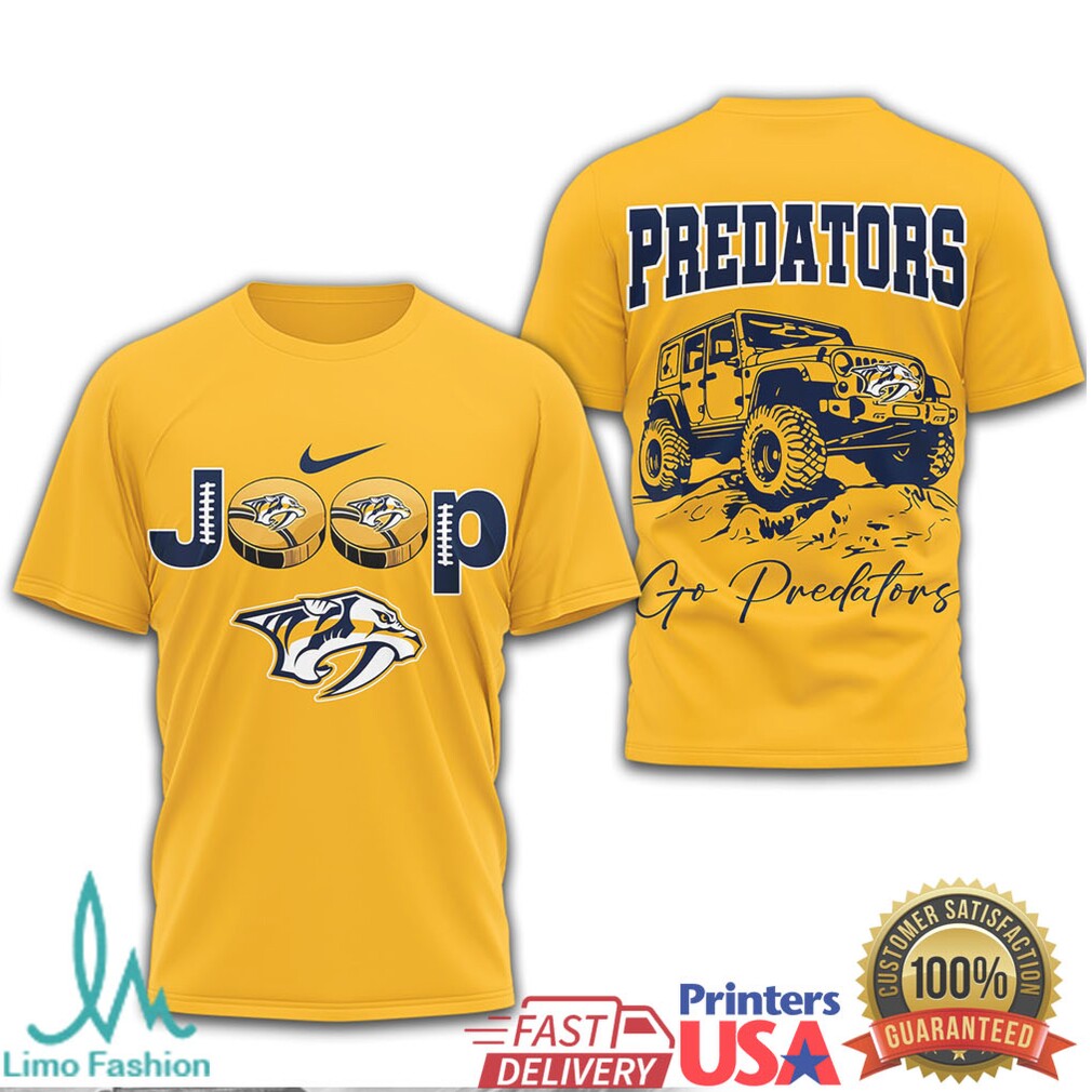 Nashville Predators Jeep Go Predators Hockey Fan Shirt - Limotees LLC