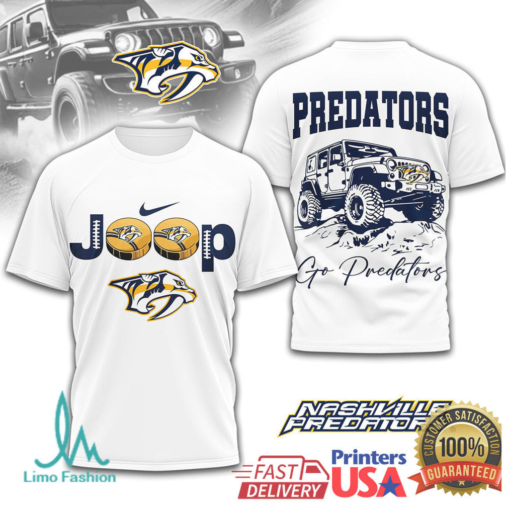 Nashville Predators Jeep Go Predators Hockey Fan Shirt - Limotees LLC
