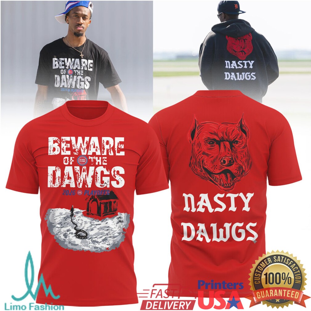 Nasty Dawgs Detroit Pistons Basketball Pitbull Graphic Streetwear T Shirt - Limotees LLC