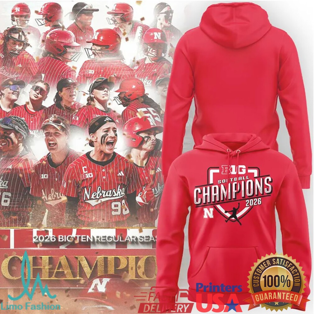 Nebraska Cornhuskers 2026 Big Ten Regular Season Softball Champions T Shirt - Limotees LLC