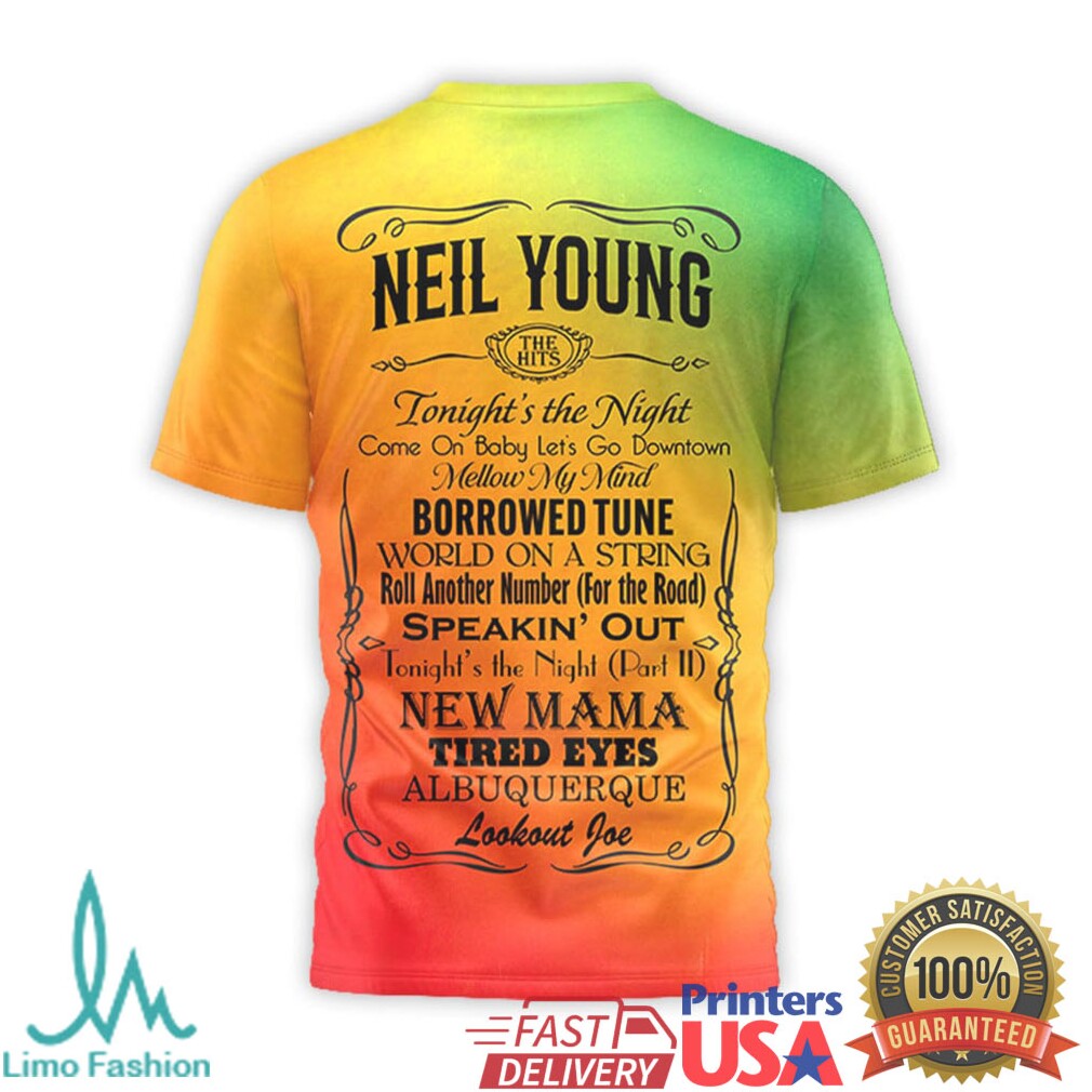 Neil Young Tonight's The Night 50th Anniversary Retro Shirt - Limotees LLC