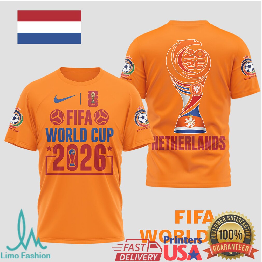 Netherlands FIFA World Cup 2026 Orange Fan T Shirt Dutch Football Supporters T Shirt - Limotees LLC