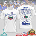 Never Underestimate A Nurse Who Loves Gators Baseball Nursing T Shirt - Limotees LLC