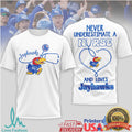 Never Underestimate A Nurse Who Loves Kansas Jayhawks Baseball T Shirt - Limotees LLC