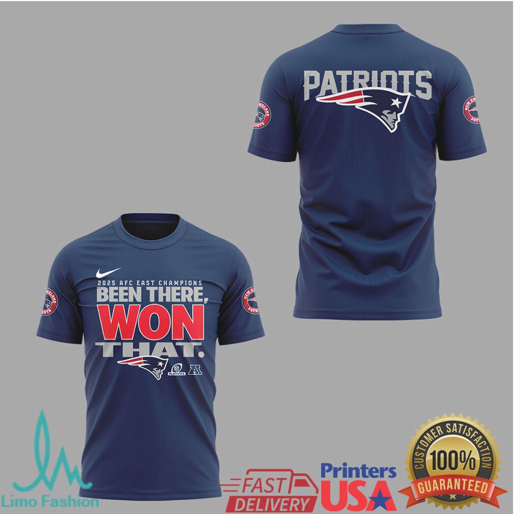 New England Patriots 2025 AFC East Champions “Been There Won That” Navy T Shirt - Limotees LLC