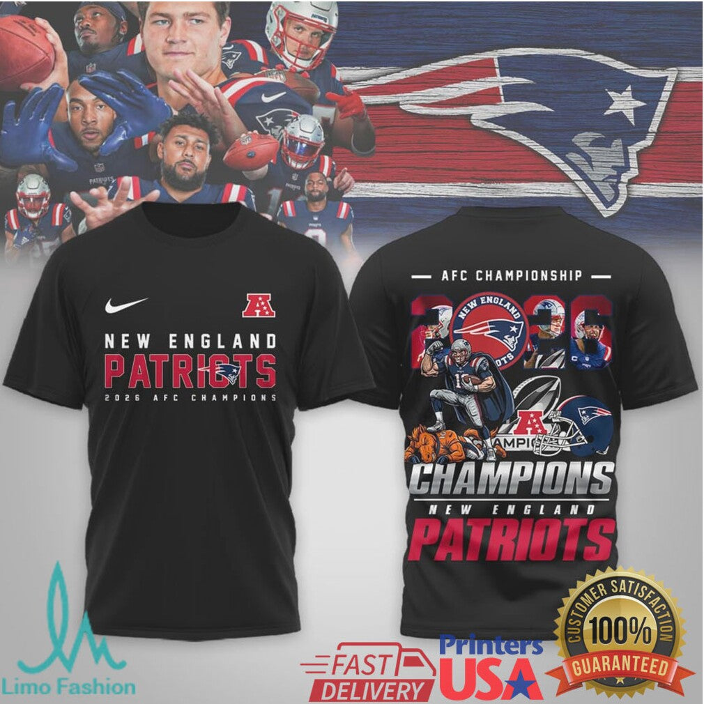 New England Patriots 2026 Afc Champions Next Up Tshirt - Limotees LLC