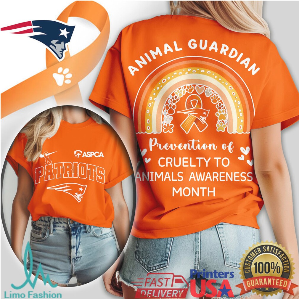 New England Patriots Animal Guardian Prevention of Cruelty to Animals Awareness T Shirt - Limotees LLC