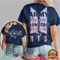 New England Patriots BTS Army Forever Shirt Bangtan BT21 Characters Tee - Limotees LLC