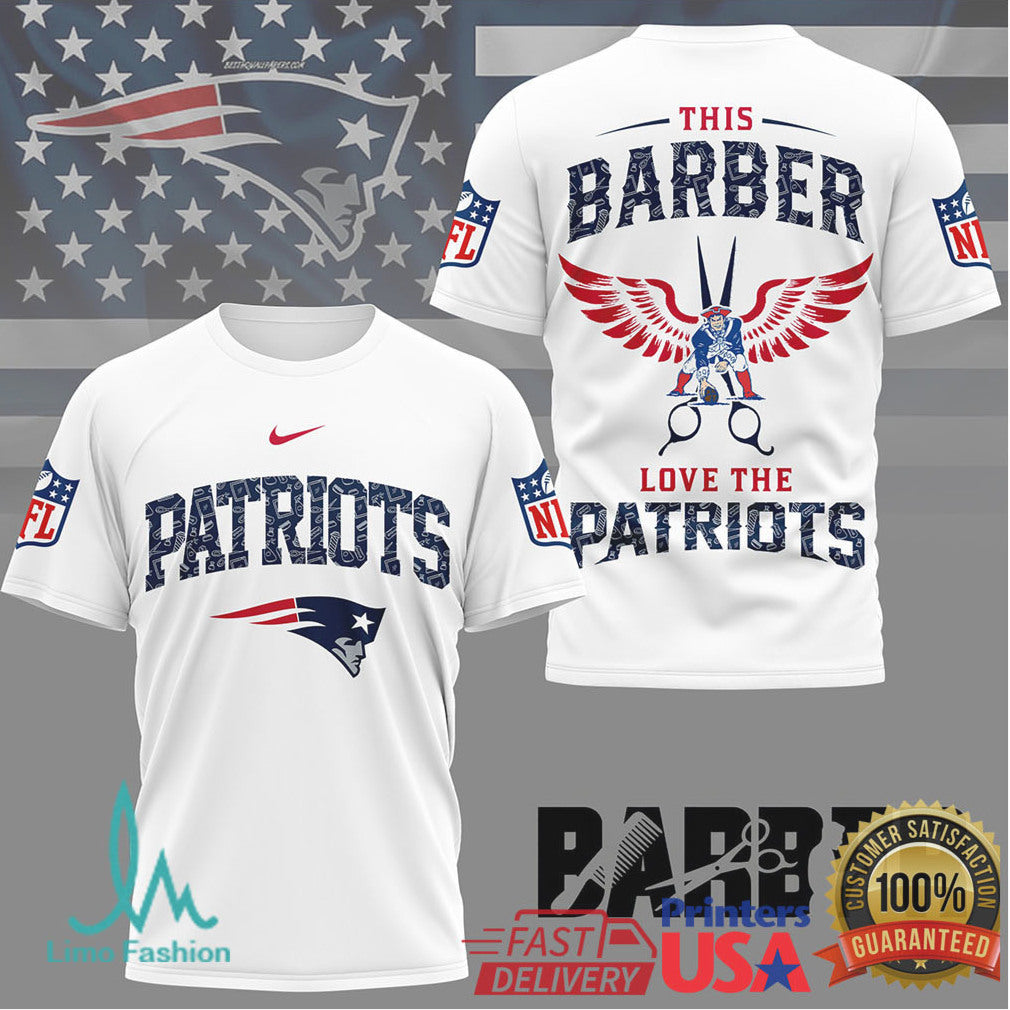 New England Patriots Barber Life Series NFL Fan T Shirt - Limotees LLC